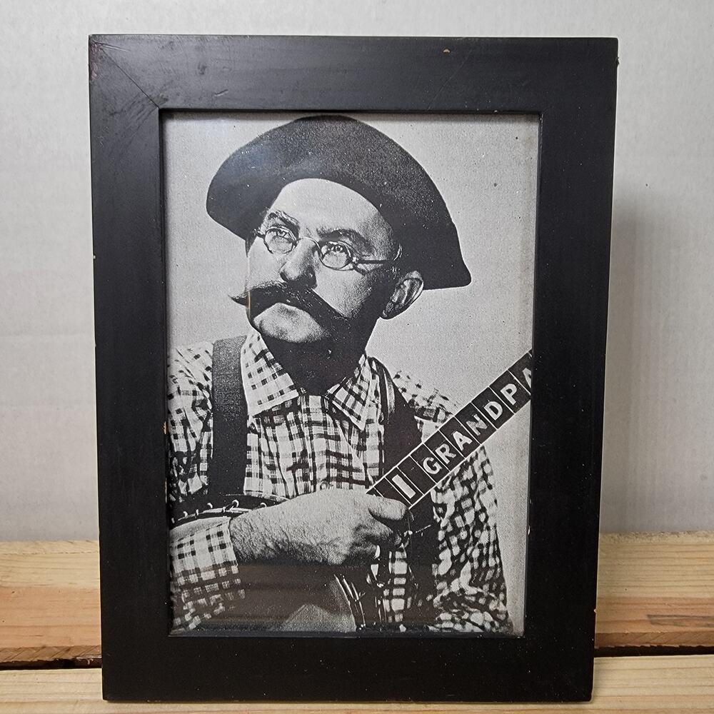 VINTAGE 4.5" X 6.5" Framed Print of Grandpa Jones (Louis Marshall Jones)